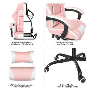 Chaise de jeu ALINUNU personnaliser la hauteur réglable avec le soutien lombaire et le repose-pieds