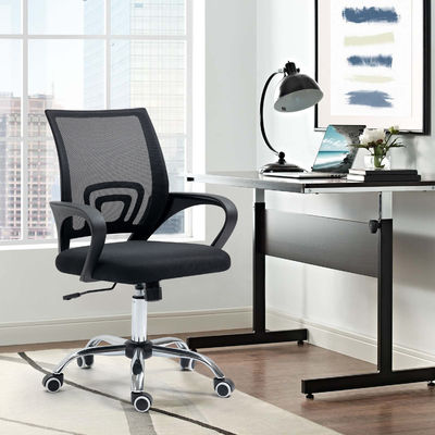 Bureau à domicile à l' intérieur Chaise de bureau d'ordinateur pleine maille à dos moyen avec siège en mousse haute densité