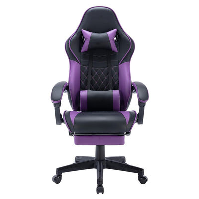 Salle de jeux d'ordinateur Chaise de jeu pliable avec conception ergonomique et massage rotatif