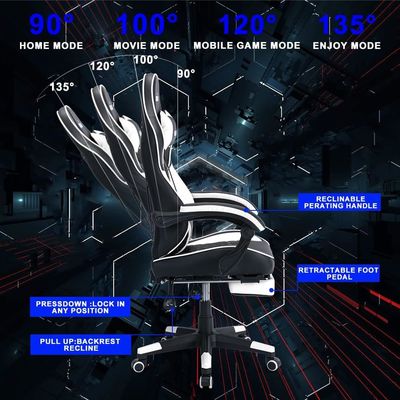 Chaise de jeu en cuir ergonomie moderne Scorpion Chaise de jeu pour salle de jeu informatique