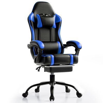 ALINUNU 2024 PC fauteuil de jeu de course réglable en cuir incluse