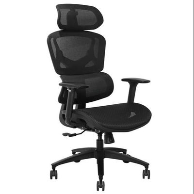 Chaise de bureau en maille de design moderne avec du nylon castor et du matériau respirant