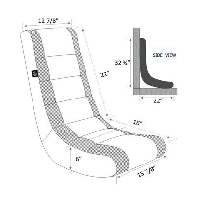 Chaise de jeu ALINUNU hauteur réglable pour enfants et adolescents