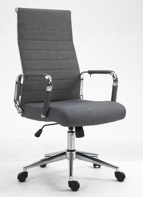 Chaise de bureau en maille de cuir brun de style moderne avec support lombaire et emballage du courrier