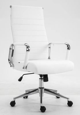 Chaise de bureau en maille de cuir brun de style moderne avec support lombaire et emballage du courrier