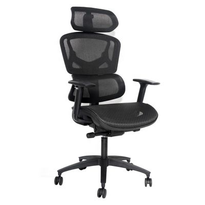 Meubles commerciaux Chaise de bureau ergonomique avec accoudoirs tournants et réglables en 3D