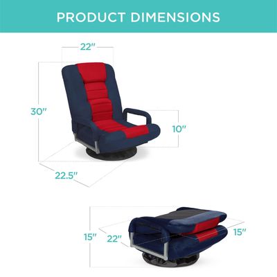 Rocker de plancher polyvalent à 360 degrés de conception moderne et chaise de jeu pivotante ALINUNU