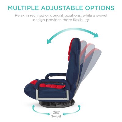 Rocker de plancher polyvalent à 360 degrés de conception moderne et chaise de jeu pivotante ALINUNU