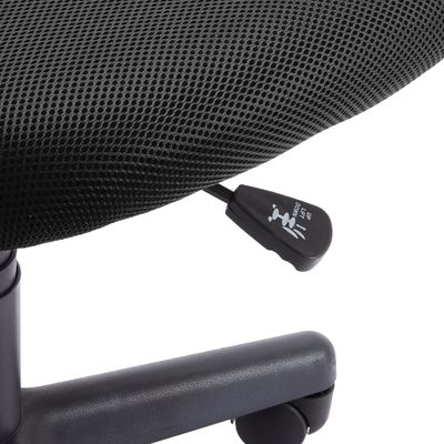 Chaise de bureau d'ordinateur à dos bas avec fonction de rotation à hauteur réglable