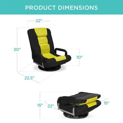 Chaise de jeu pivotante à 360 degrés Rocker de chaise de plancher polyvalent pour télévision couleur personnalisée