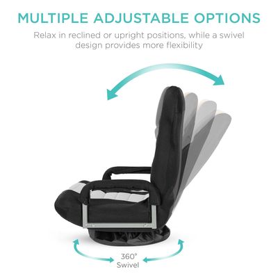 Chaise pivotante ALINUNU 360 degrés fauteuil à plancher polyvalent Rocker pour télévision 17 livres
