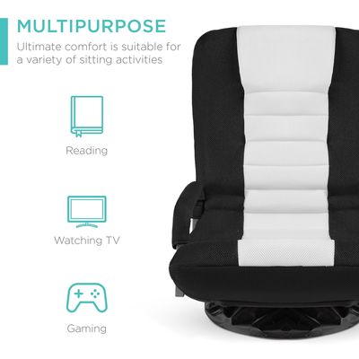 Chaise pivotante ALINUNU 360 degrés fauteuil à plancher polyvalent Rocker pour télévision 17 livres