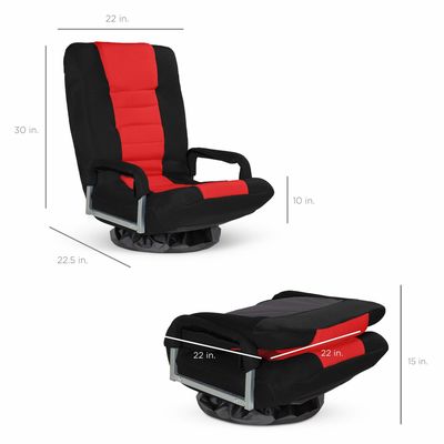 Chaise de jeu pivotante de couleur personnalisée Emballage du courrier Y 360 degrés Chaise de sol polyvalente