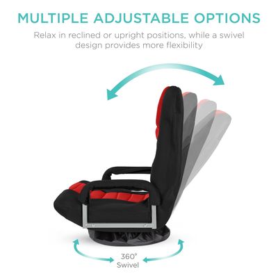 Chaise de jeu pivotante de couleur personnalisée Emballage du courrier Y 360 degrés Chaise de sol polyvalente
