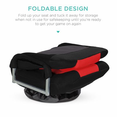Chaise de jeu pivotante de couleur personnalisée Emballage du courrier Y 360 degrés Chaise de sol polyvalente