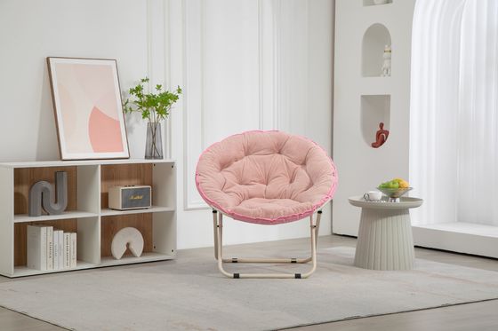 Généraux Meubles de maison Ronde épaissie Couchette inclinable Chaise de lune avec faux fourrure