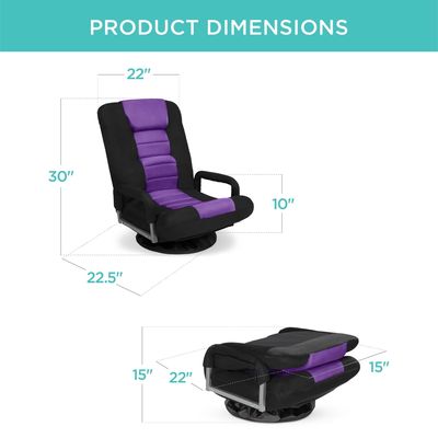 Emballage du courrier Y cadre en acier allié 360 degrés Chaise de jeu pivotante pour télévision et multi-usages