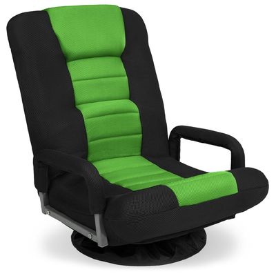 Chaise de jeu pivotante à 360 degrés de design moderne avec réglage de hauteur et fonction de fauteuil