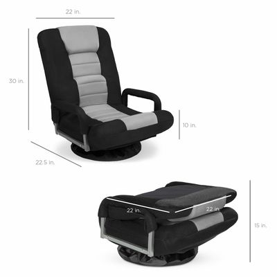 Chaise de jeu pivotante à 360 degrés Rocker de chaise de plancher polyvalent pour télévision couleur personnalisée