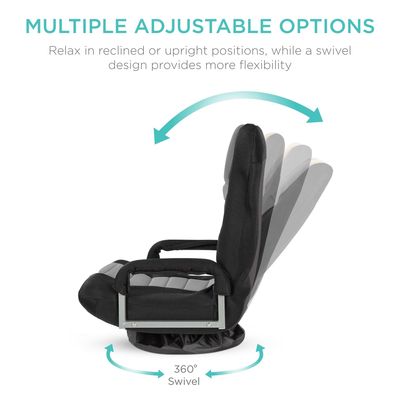 Chaise de jeu pivotante à 360 degrés Rocker de chaise de plancher polyvalent pour télévision couleur personnalisée