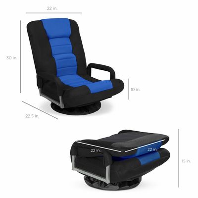 Emballage du courrier ALINUNU Chaise de jeu pivotante à 360 degrés Chaise à plancher polyvalente Rocker pour télévision