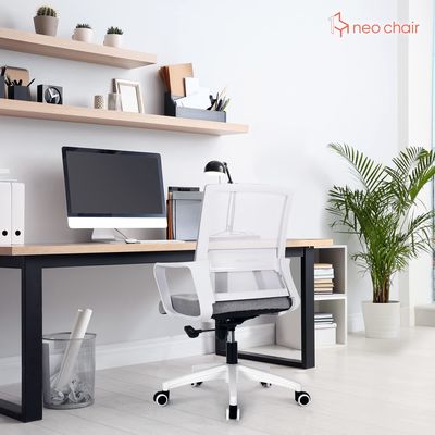 Chaise de bureau exécutif Chaise en maille avec support lombaire et accoudoir réglable en hauteur