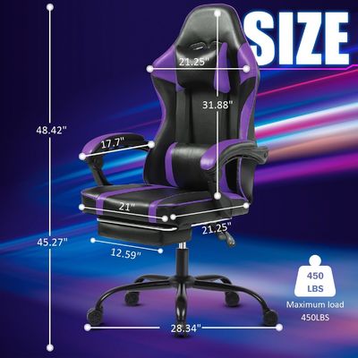 Chaise de jeu ergonomique réglable en hauteur pour adultes