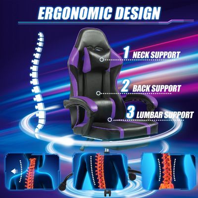 Chaise de jeu ergonomique réglable en hauteur pour adultes