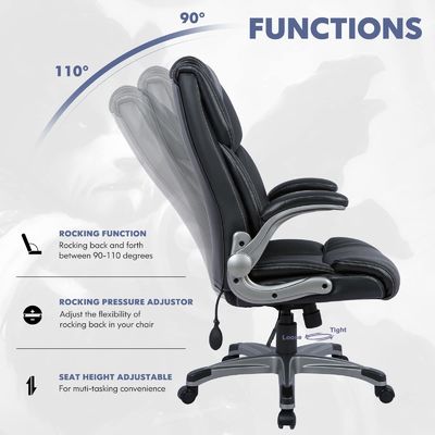 Conception moderne arrière chaise de bureau exécutif pour un poids maximal de 275 livres Assurance