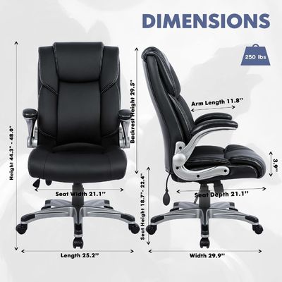 Conception moderne arrière chaise de bureau exécutif pour un poids maximal de 275 livres Assurance