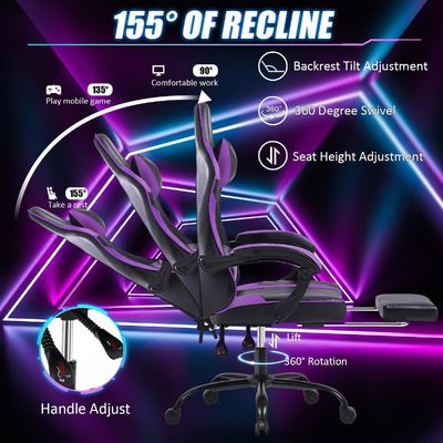 Chaise de jeu ergonomique réglable en hauteur pour adultes