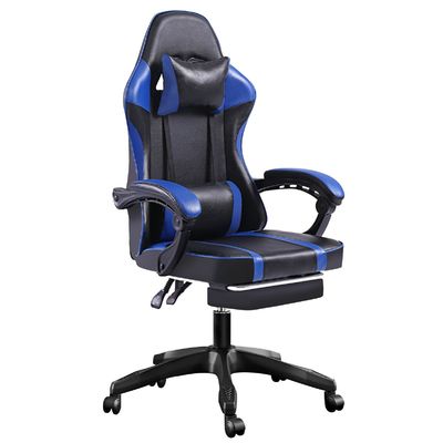 Chaise de jeu ergonomique à 360 tours avec repose-pieds réglable en hauteur et fauteuil inclinable