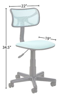 Petits bureaux et enfants Chaises de bureau en treillis rotatifs réglables en hauteur avec 3 ascenseurs à gaz