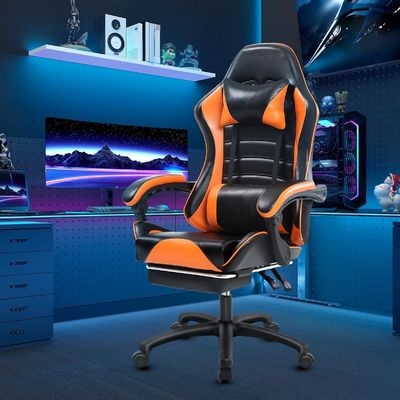 Chaise de jeu ergonomique pour adultes en cuir synthétique