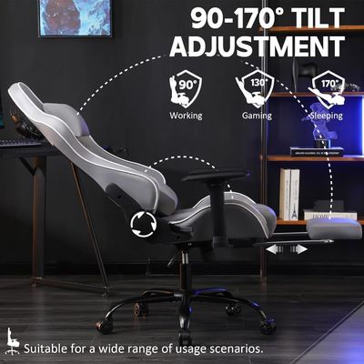 Couleur personnalisée Chaise de jeu ergonomique hauteur réglable et fonction de fauteuil