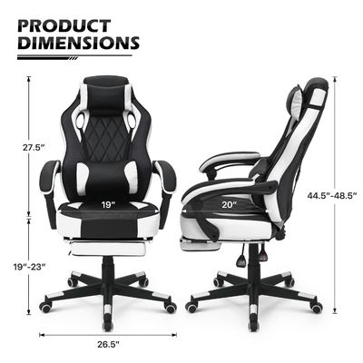 Chaise de jeu en cuir en PU personnalisée avec fonctionnalité pivotante