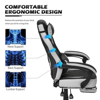 Chaise de jeu en cuir en PU personnalisée avec fonctionnalité pivotante