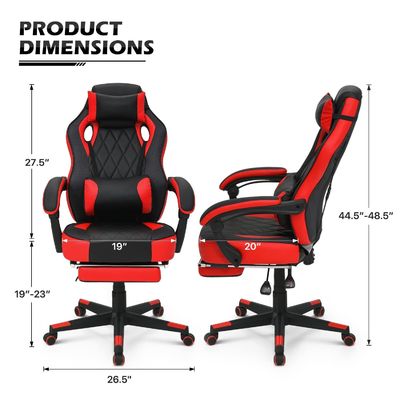 Moderne fauteuil de jeu ergonomie pour ordinateur fauteuil de course en cuir en PU