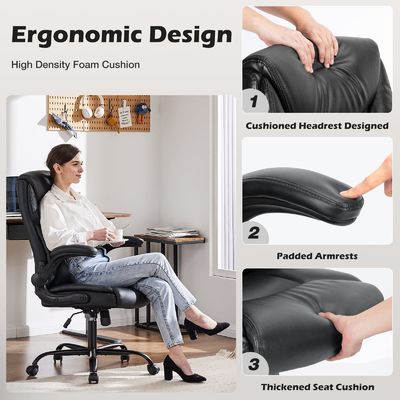 Chaise de bureau réglable de conception moderne avec appuie-bras et support lombaire