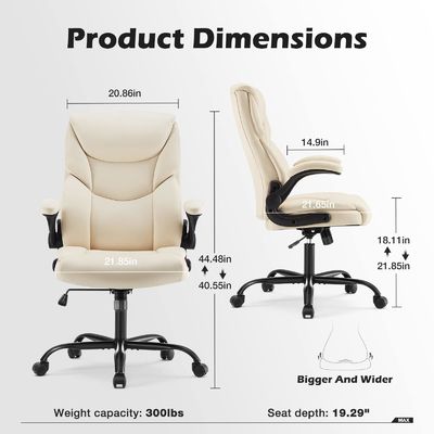 Chaise de travail pivotante avec support lombaire et appuie-bracelet réglable 3 ascenseur à gaz 25,76 livres