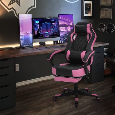Chaise de jeu en cuir en PU de style de course ALINUNU avec couleur personnalisée et design ergonomique