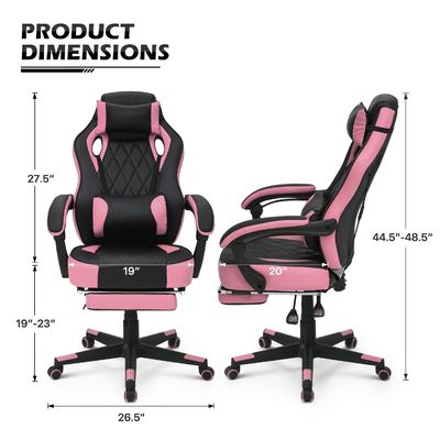 Chaise de jeu en cuir en PU de style de course ALINUNU avec couleur personnalisée et design ergonomique