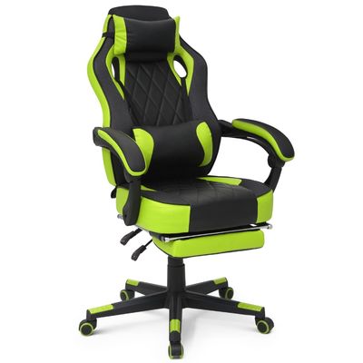 ALINUNU Style de course Chaise de jeu en PU Chaise d'ordinateur ergonomique avec un design moderne