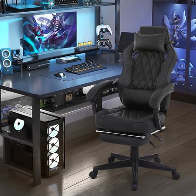 Obtenez le fauteuil de jeu ultime chez ALINUNU Racing Style en cuir en PU avec hauteur réglable