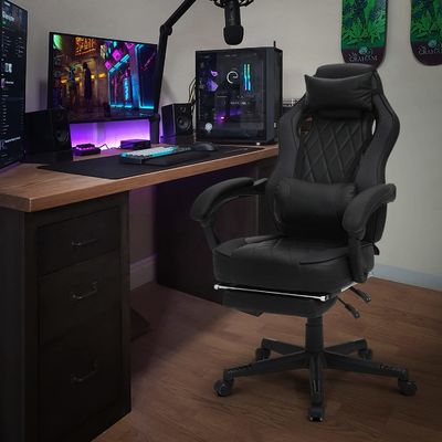 Le fauteuil de jeu en PU d' ALINUNU, style de course ergonomique réglable pour de longues séances de jeu.