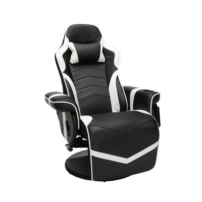 Chaise de jeux d'ordinateur avec repose-pieds de ALINUNU réglable et rembourrée