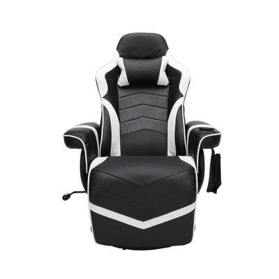Chaise de jeux d'ordinateur avec repose-pieds de ALINUNU réglable et rembourrée