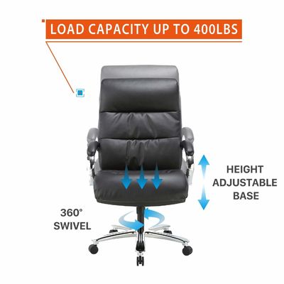 Chaise de bureau ergonomique à finition directement frottée à l'huile avec dos en maille et bras réglable en hauteur