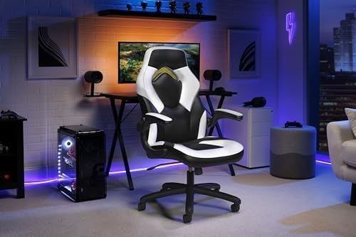 Chaise de jeu à dos haut réglable en hauteur style de course 360 pivotant pour salle de jeux informatiques