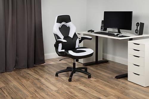 Chaise de jeu à dos haut réglable en hauteur style de course 360 pivotant pour salle de jeux informatiques
